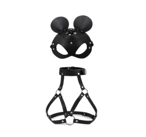 Sexy Binding Clothing Leather Sexy Clothing Adult Toys Binding Neck Covers Sexy Clothing