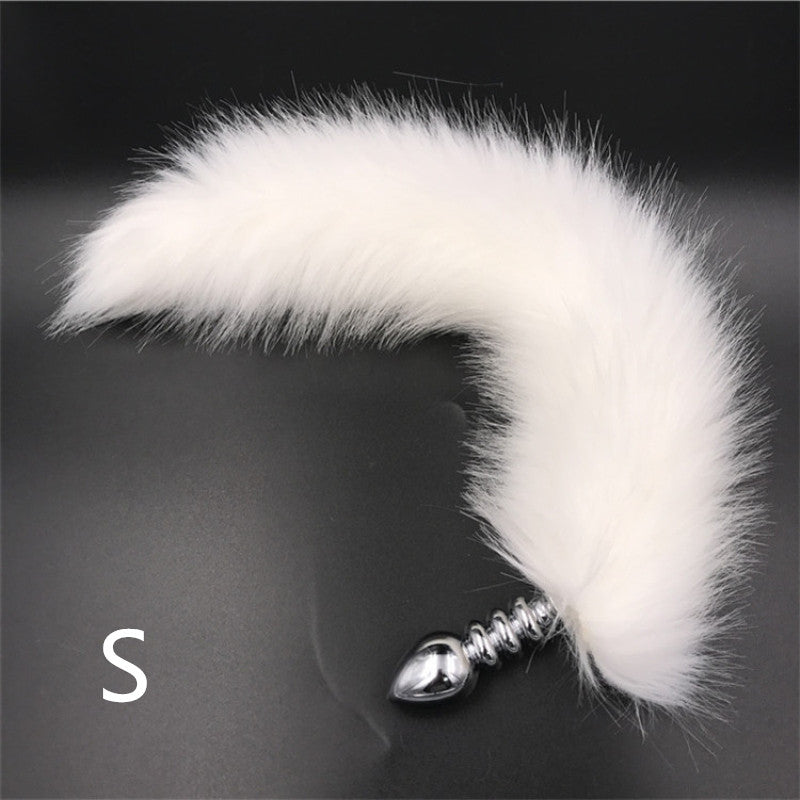 Fox Tail Anal Plug Flirt Sexy Toy Stainless Steel Butt Plug Anus Plug for Women Adult Games Slave Role Play