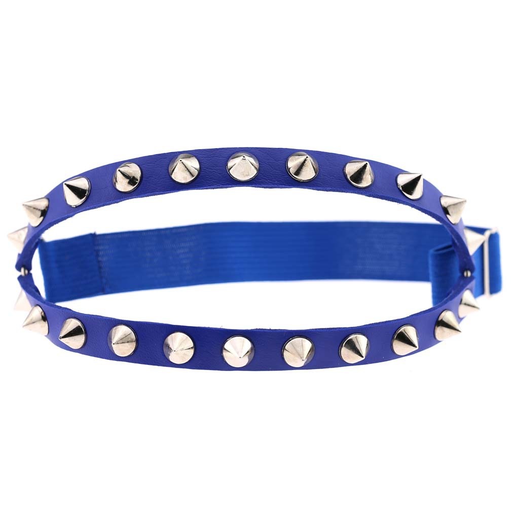 1pcs Punk Hip Hop Dance Leather Double Row Rivet Garter With Sexy Decorative Thigh Ring Body Chain