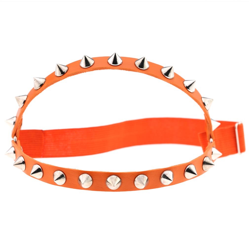 1pcs Punk Hip Hop Dance Leather Double Row Rivet Garter With Sexy Decorative Thigh Ring Body Chain