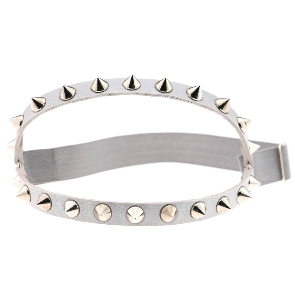 1pcs Punk Hip Hop Dance Leather Double Row Rivet Garter With Sexy Decorative Thigh Ring Body Chain