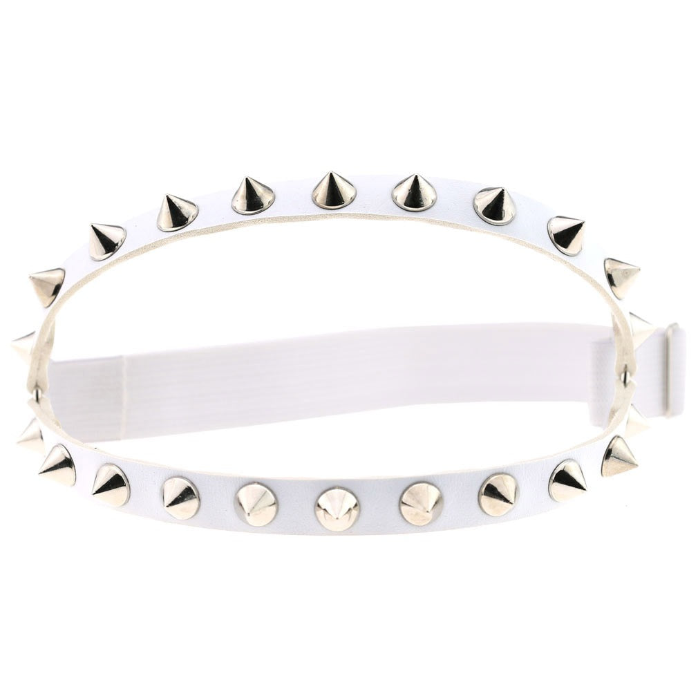 1pcs Punk Hip Hop Dance Leather Double Row Rivet Garter With Sexy Decorative Thigh Ring Body Chain