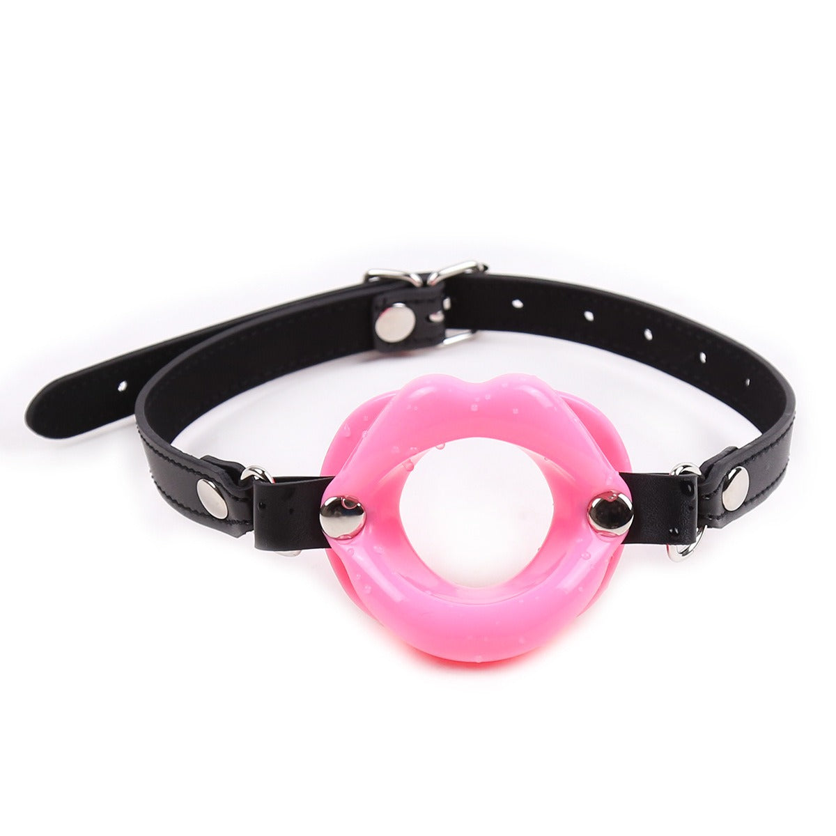 Fun Oral Sex Leather Lips O-Shaped Fun Mouth Opener Alternative Toy Teaching Mouth Flail